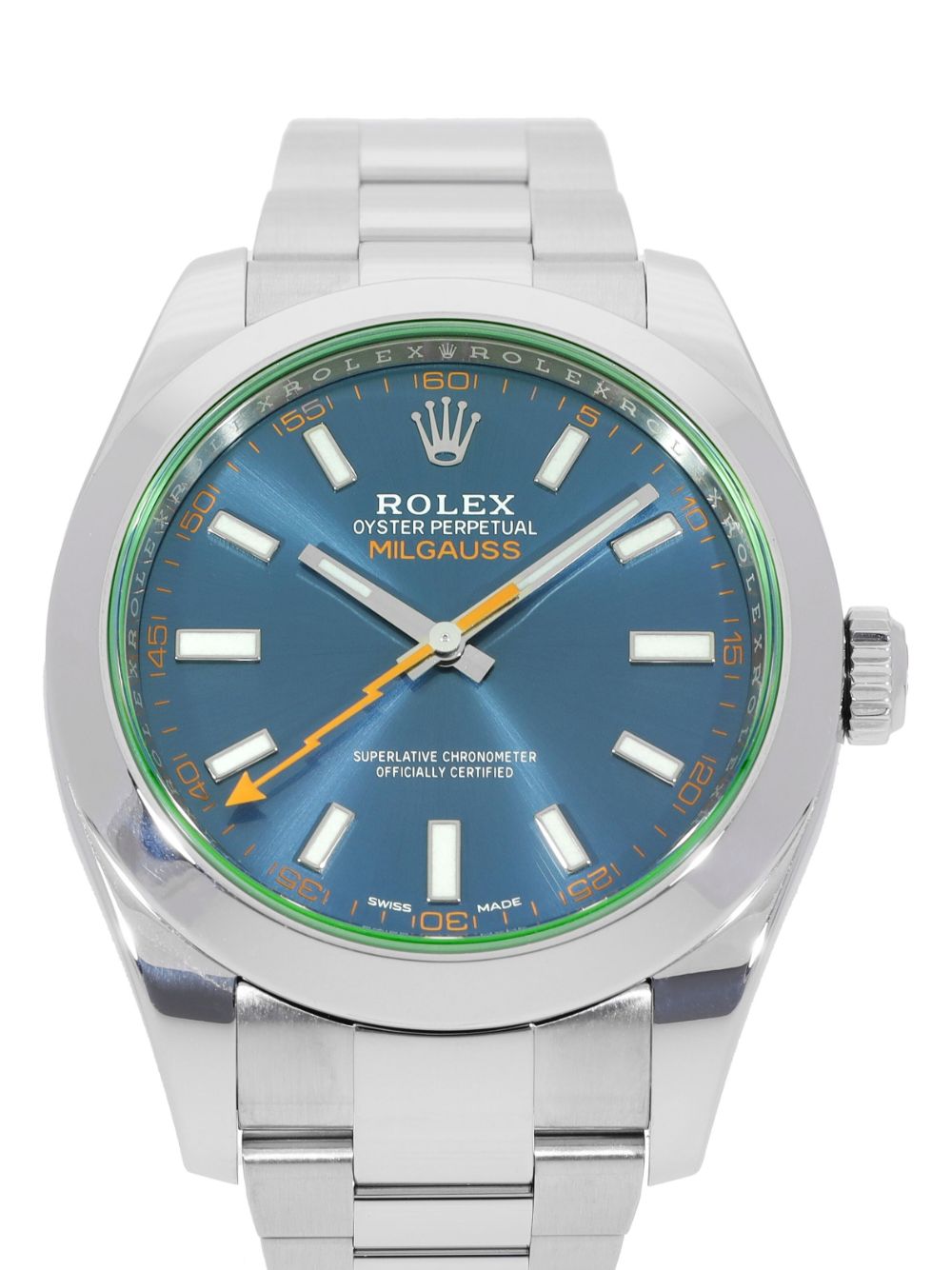 Rolex 2019 pre-owned Milgauss horloge - Blauw