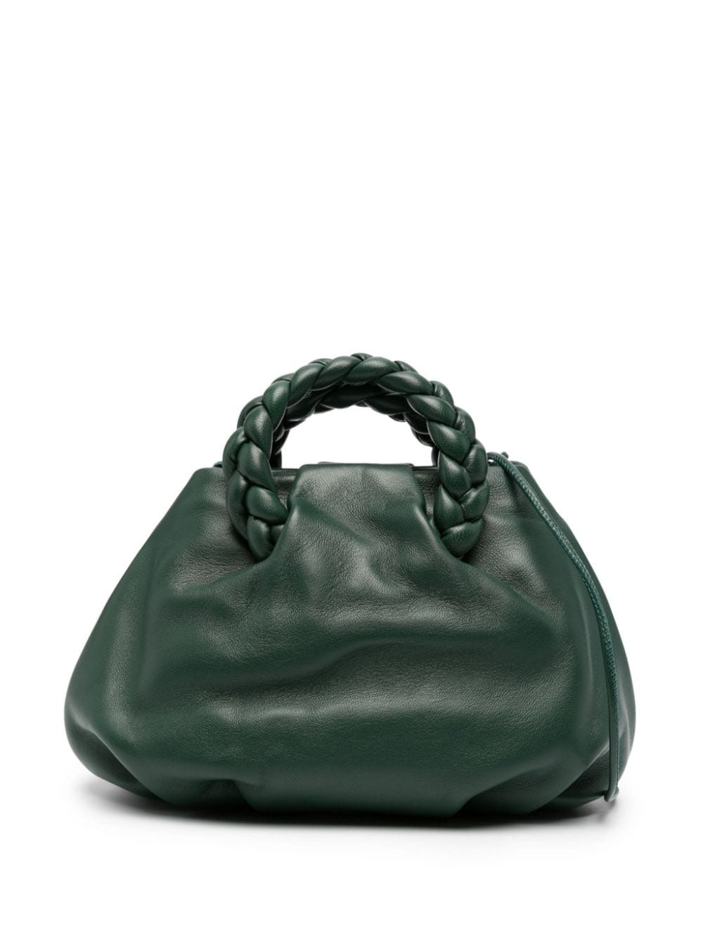 Bombon braided handle leather handbag by Hereu