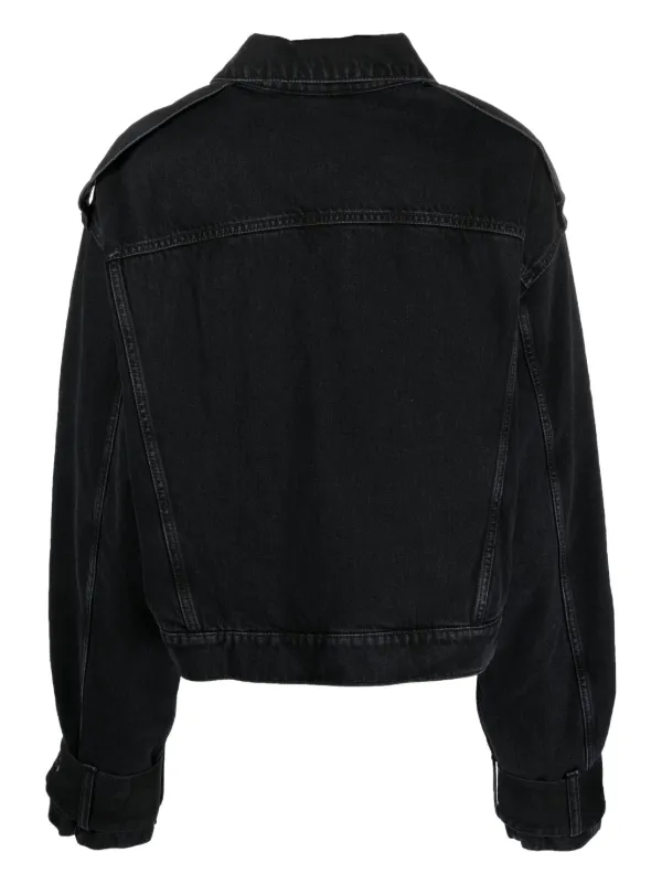 3x1 Cropped Denim Jacket | Black | FARFETCH CA