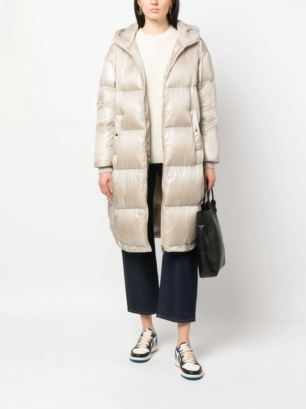 Herno padded hooded coat - Beige