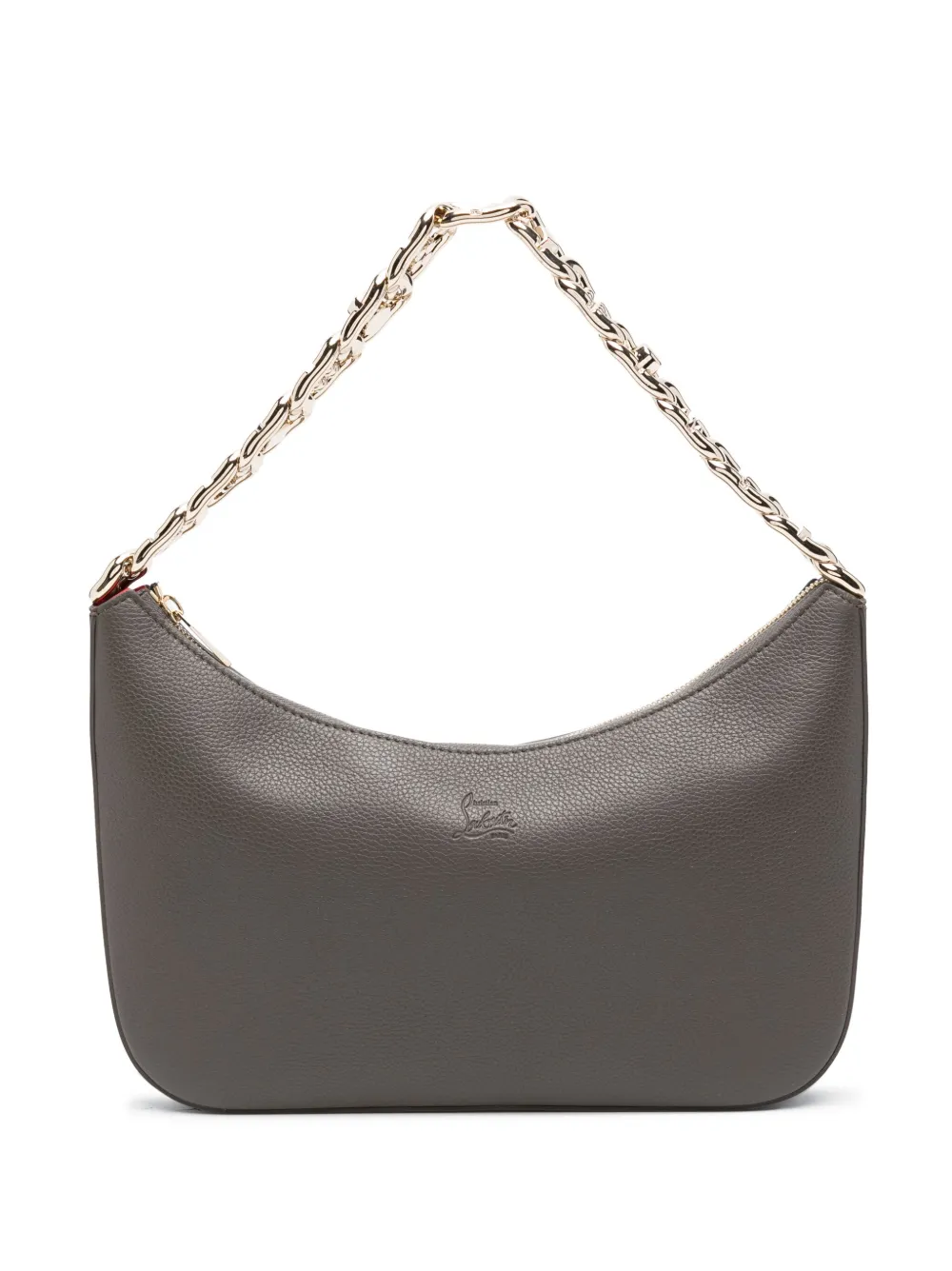 Christian Louboutin large Loubila Chain leather shoulder bag | Grey | Image 1