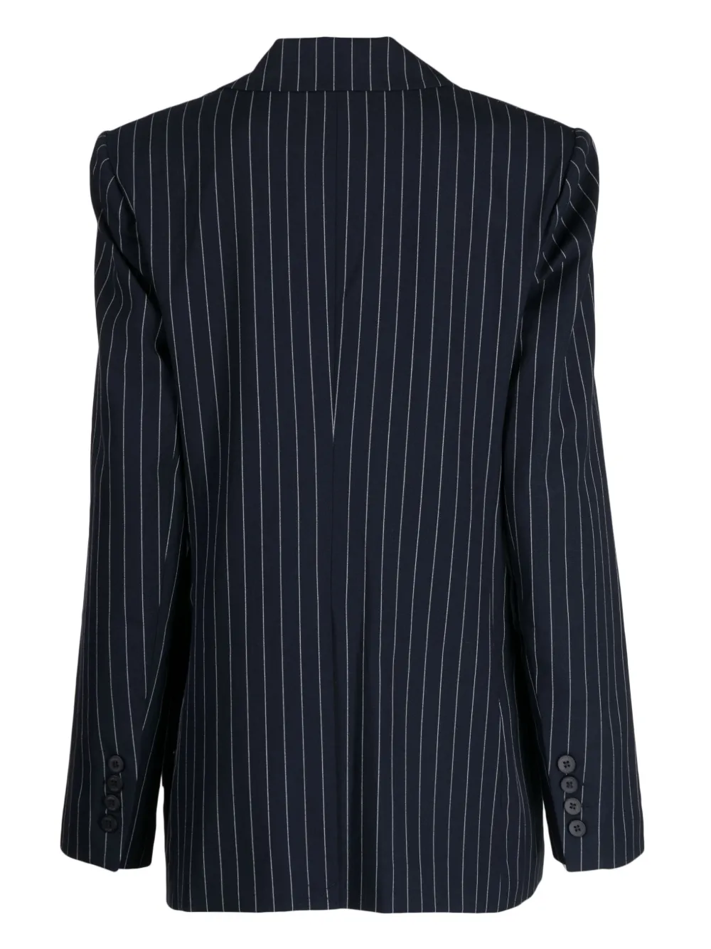 STAUD City pinstriped-pattern blazer - Blauw