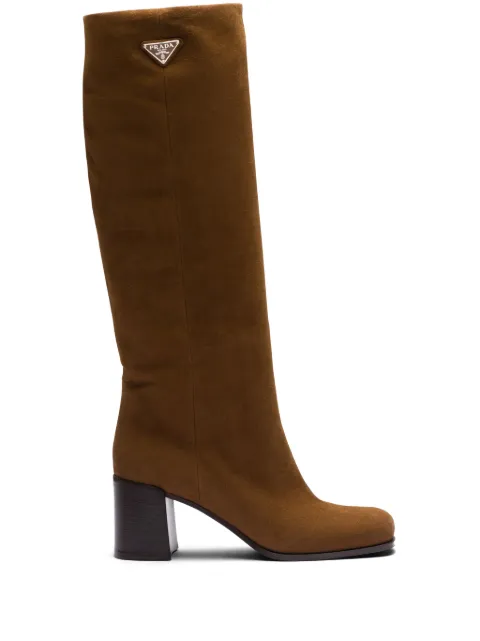 Prada 65mm knee-high leather boots