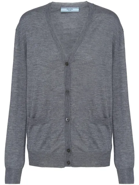 Prada cardigan i kashmiruld med V-hals