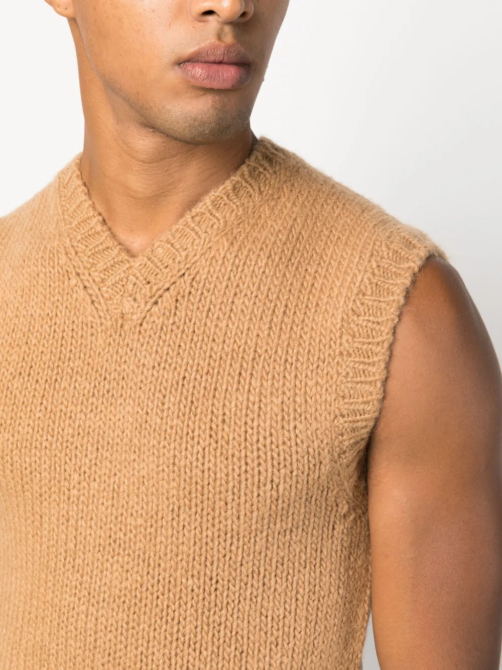 Dolce & Gabbana Virgin Wool-blend Jumper In Brown