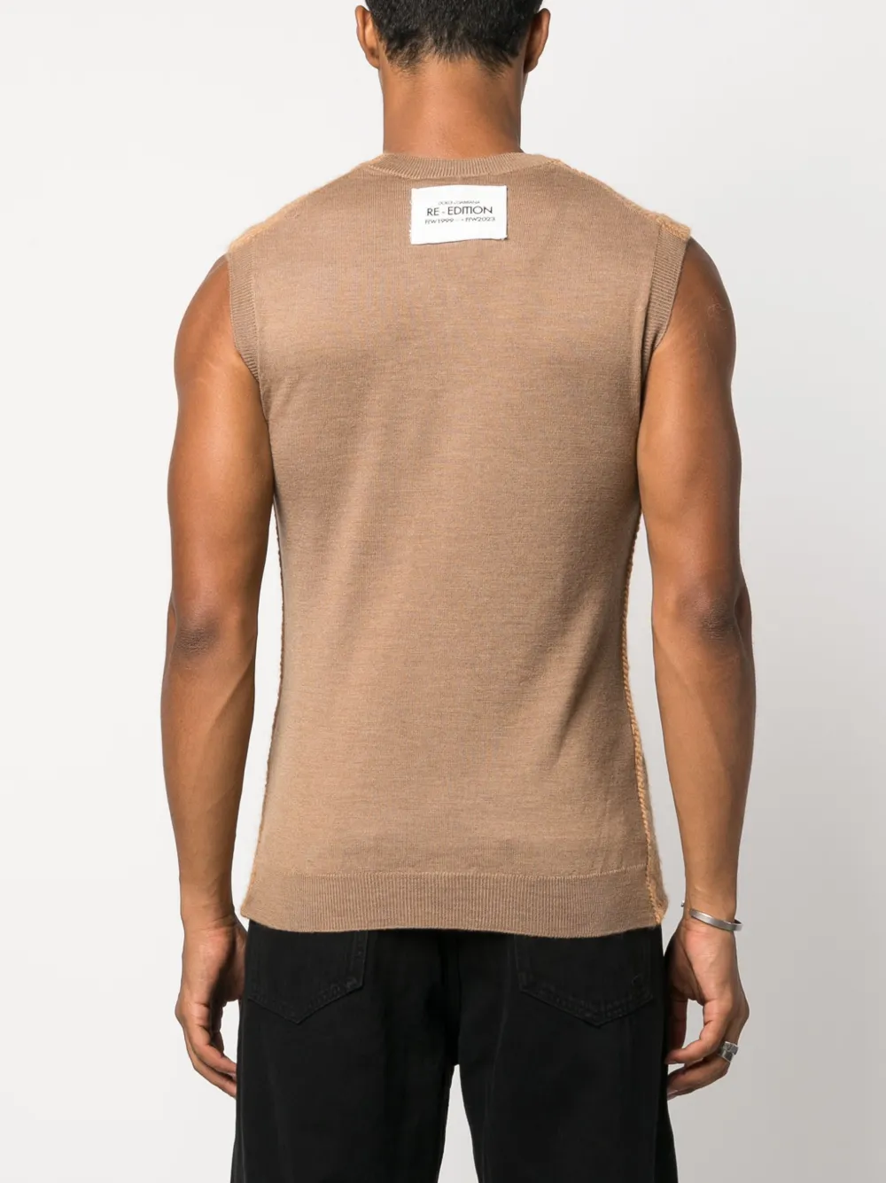 Shop Dolce & Gabbana Virgin Wool-blend Jumper In Brown