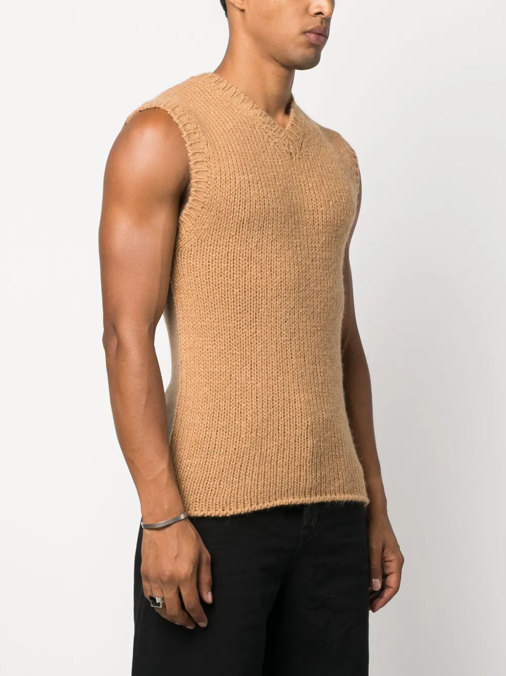 Shop Dolce & Gabbana Virgin Wool-blend Jumper In Brown