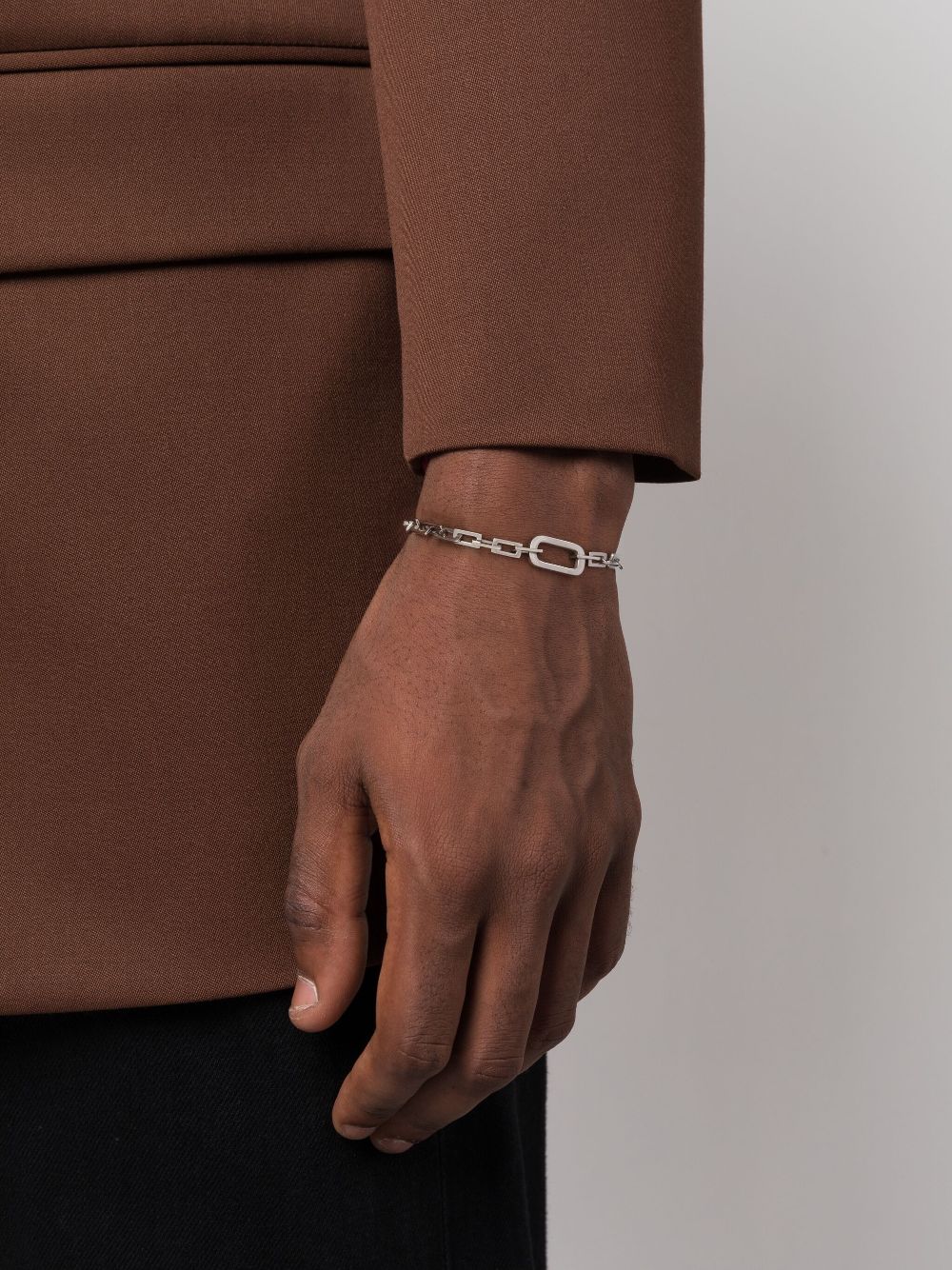 DARKAI Clarence rolo-chain bracelet - Zilver