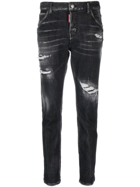 DSQUARED2 distressed cropped skinny jeans Women