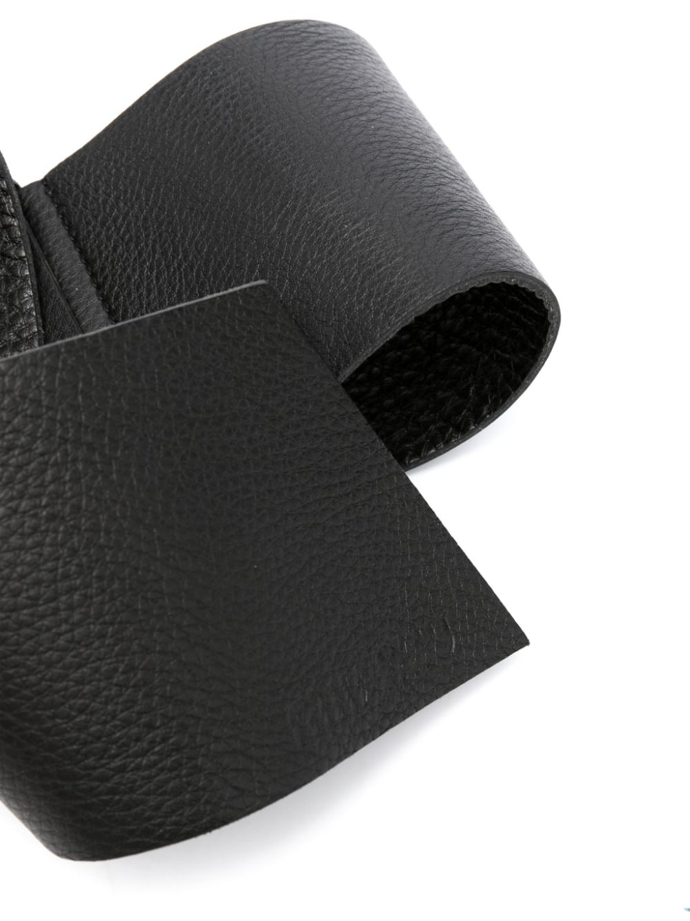 Pre-owned Miu Miu 2000s Wide Leather Belt In Black