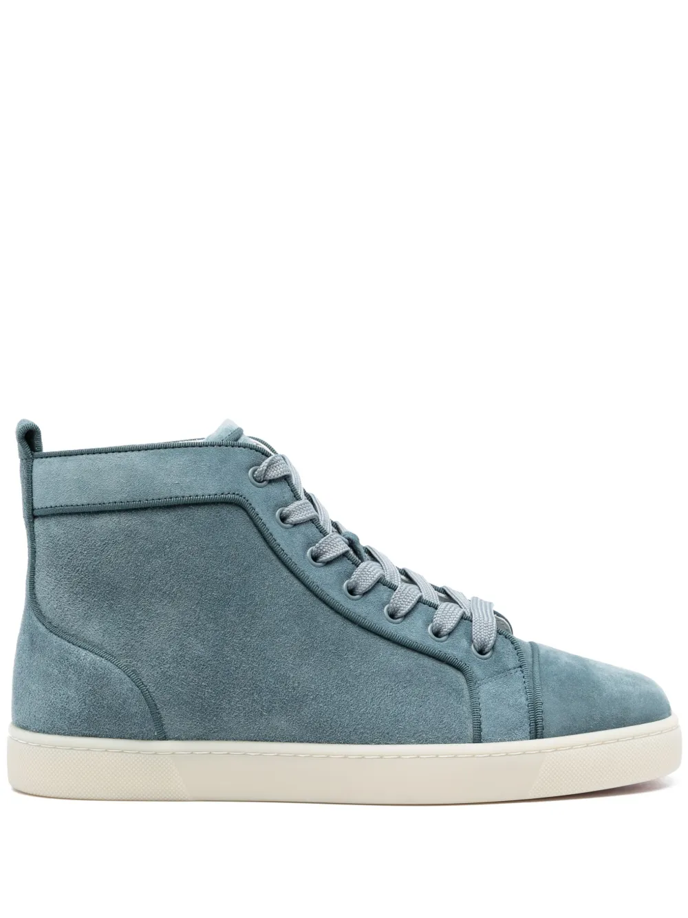 Christian Louboutin Louis hightop Suede Sneakers Blue FARFETCH