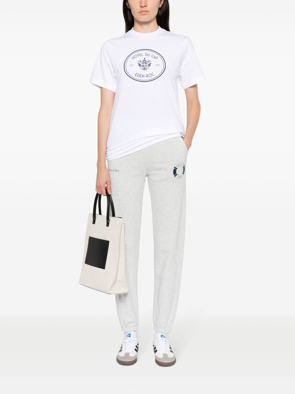 Sporty & Rich elasticated-waist track pants - Grijs