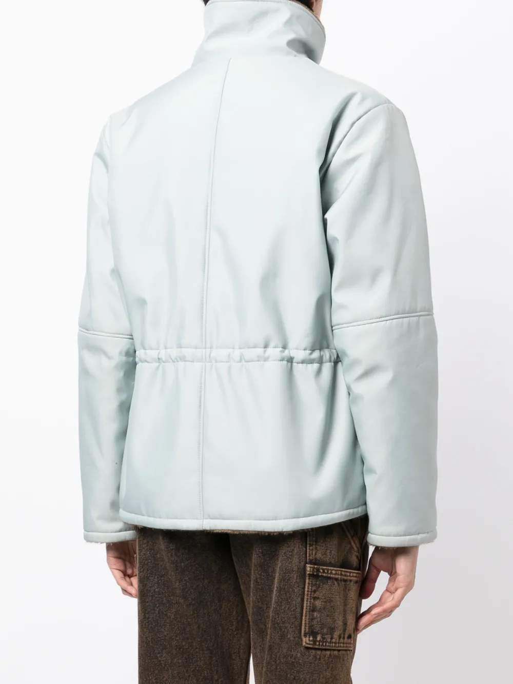 Pre-owned Chanel Cc Reversible Padded Jacket In Blue