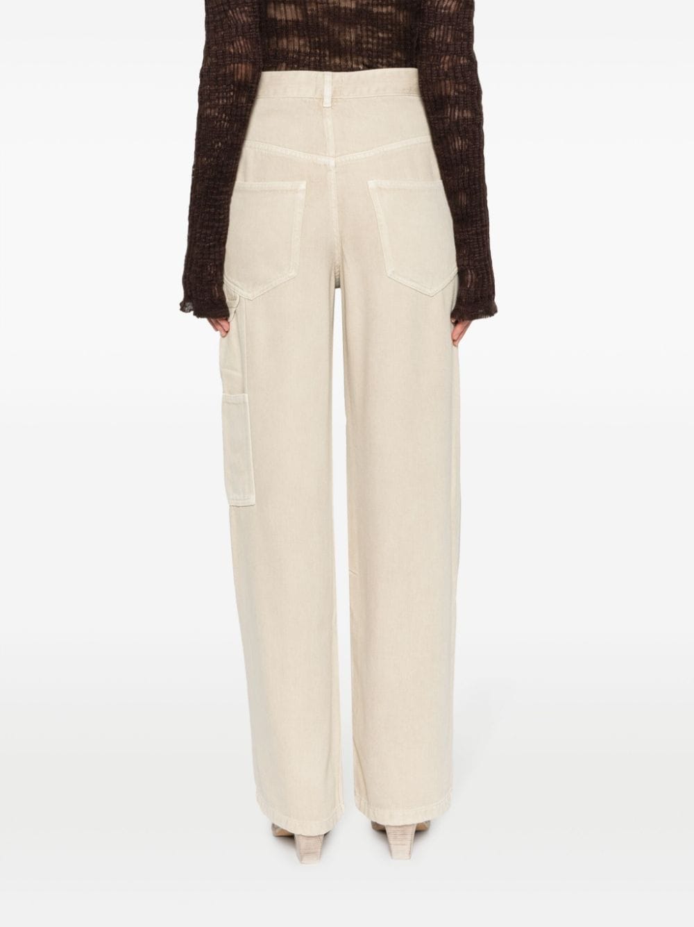 Shop Marant Etoile Mara Straight-leg Jeans In Nude