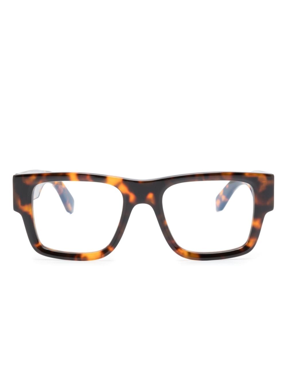 Off-white Optical Style 40 Square-frame Glasses In Brown