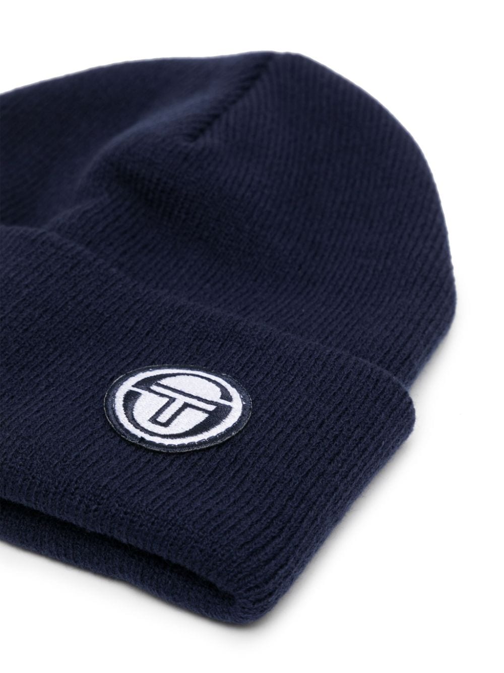 Image 2 of Sergio Tacchini logo-patch ribbed-knit beanie