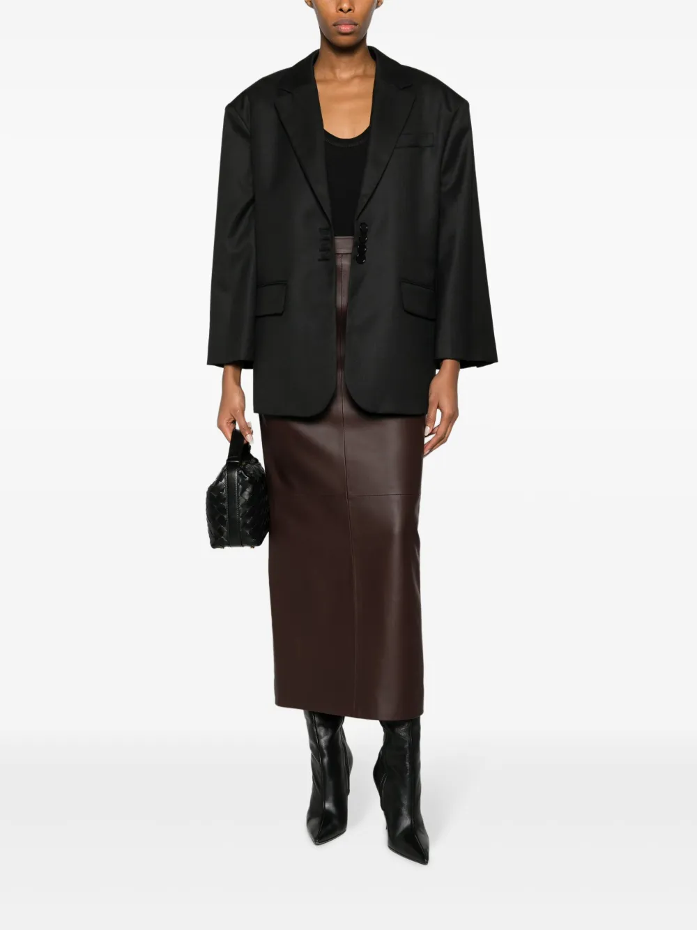 By Malene Birger Biena single-breasted blazer - Zwart