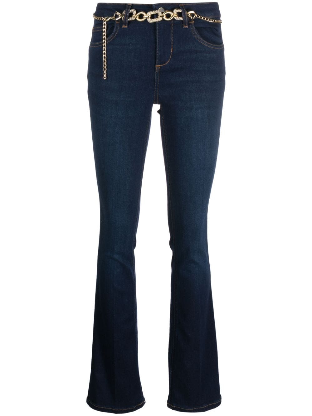 LIU JO belted flared jeans - Blu