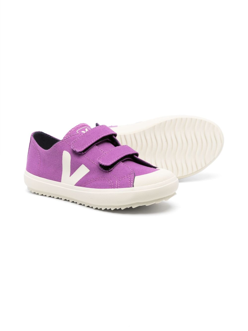 VEJA Kids Ollie logo-print sneakers - Paars