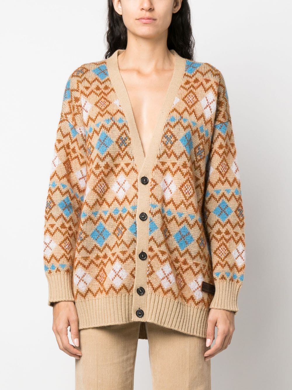 Dsquared2 Vest met geometrische print Beige