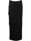 Aya Muse Stok cargo-pocket maxi skirt - Black