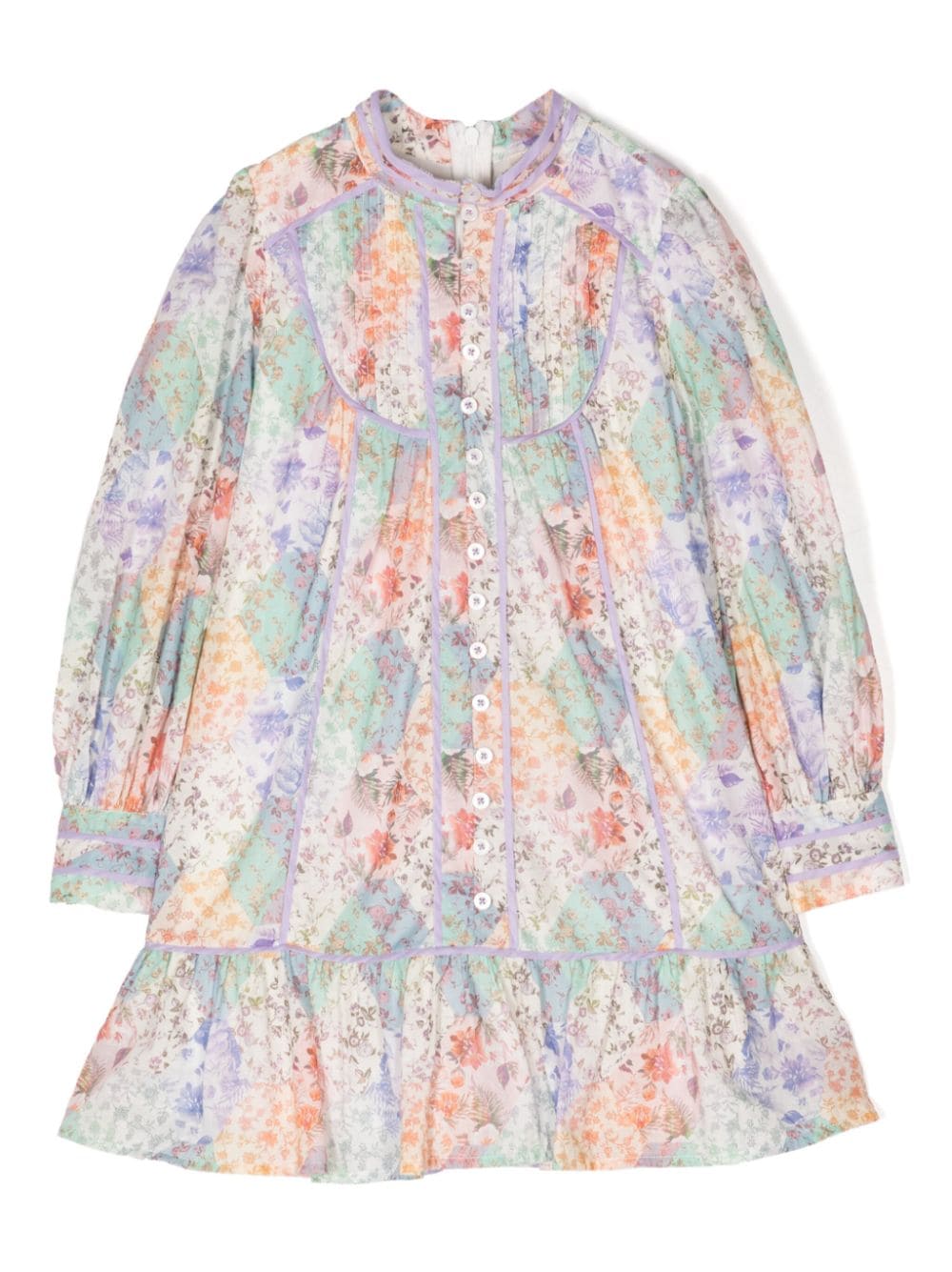 Marlo Kids' Thalia Floral-print Dress In Multicolour