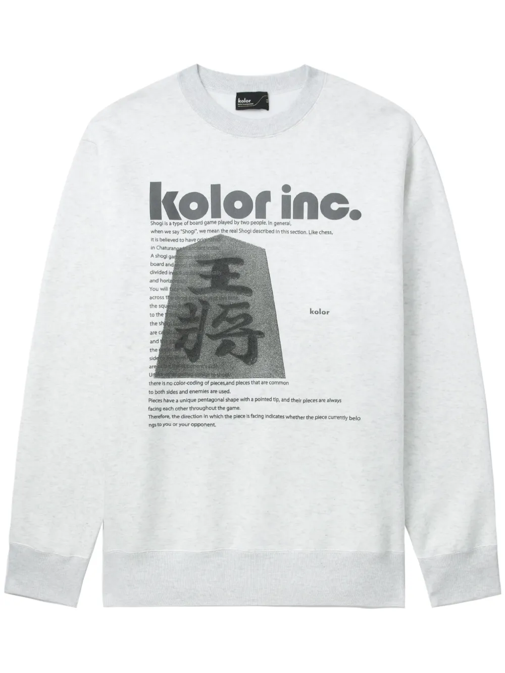 Kolor graphic-print Cotton Sweatshirt - Farfetch