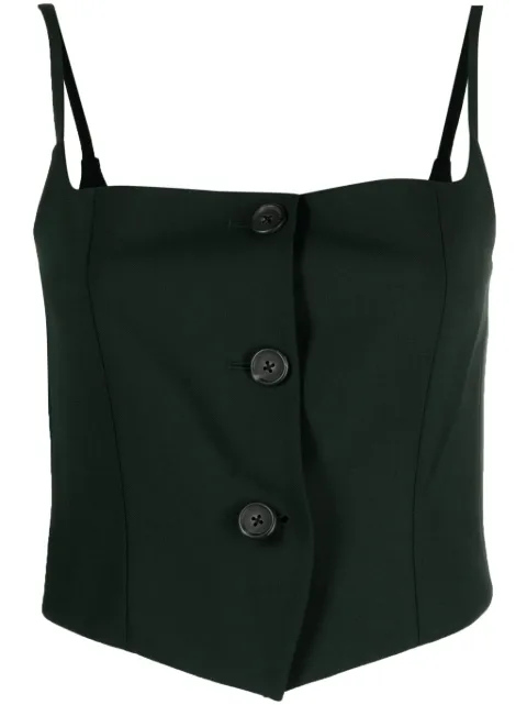 Helmut Lang button-up sleeveless top