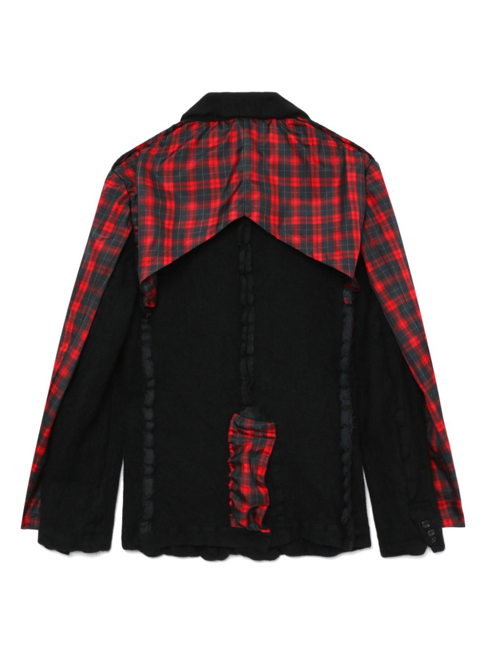 Black Comme Des Garcons panelled single-breasted blazer Men