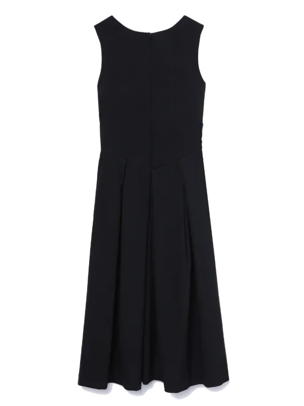 Black Comme Des Garçons pleat-detail Sleeveless Midi Dress - Farfetch