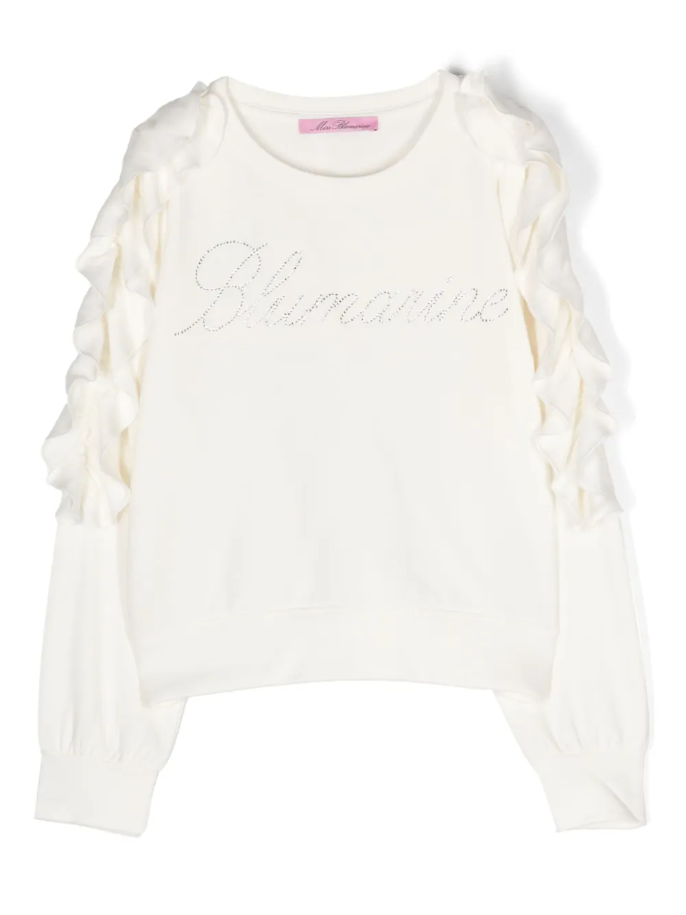 Miss Blumarine T-shirt verfraaid met stras Wit