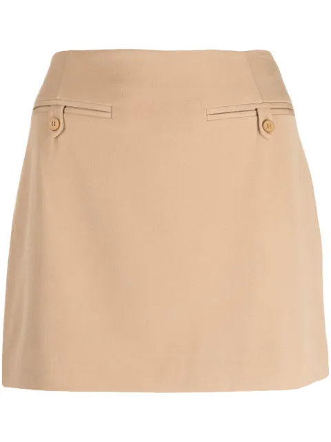 STAUD Annette jet-pocket miniskirt