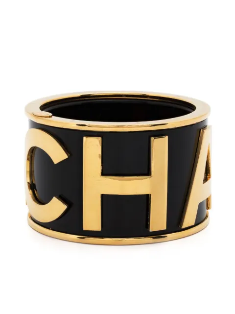 CHANEL Pre-Owned 1984-1990 logo bangle bracelet