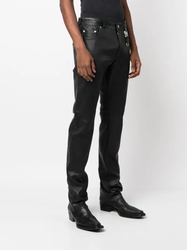 1017 ALYX 9SM straight-leg Leather Trousers - Farfetch