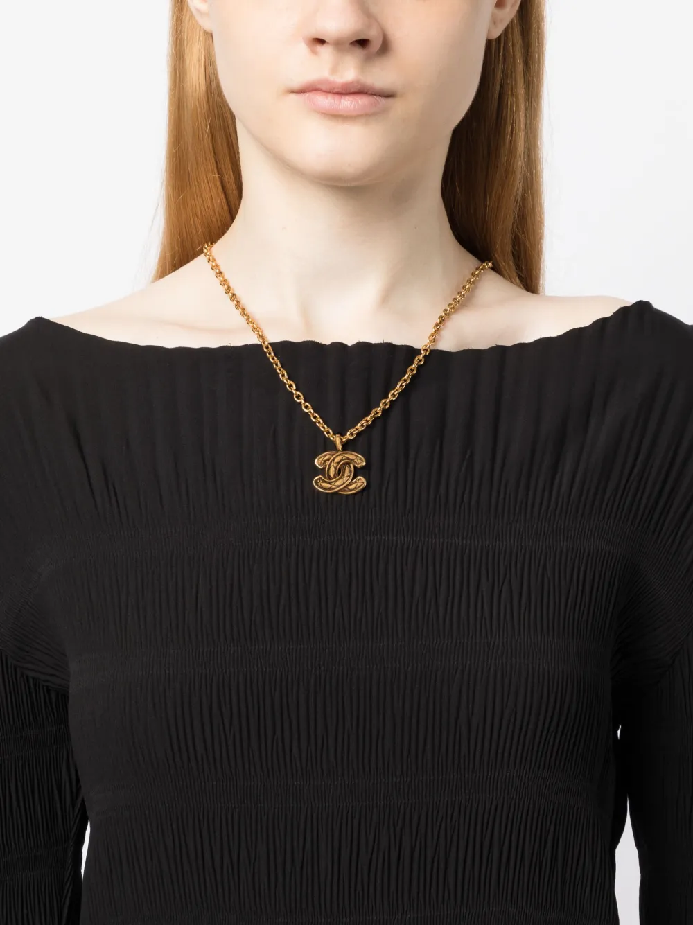 CHANEL Pre-Owned Schakelhalsketting - Goud