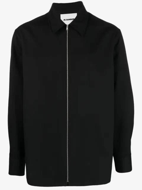 Jil Sander sobrecamisa con cuello clásico