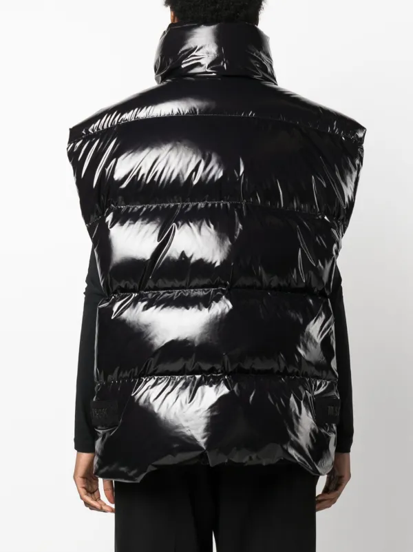 MSGM Glossy Padded zip-up Gilet | Black | FARFETCH CA MSGM Glossy Padded zip-up Gilet | Black | FARFETCH CA