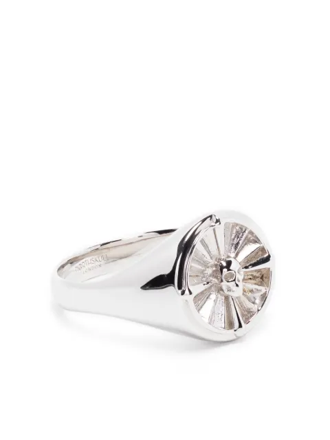 Northskull Atticus Skull Compass pinky ring