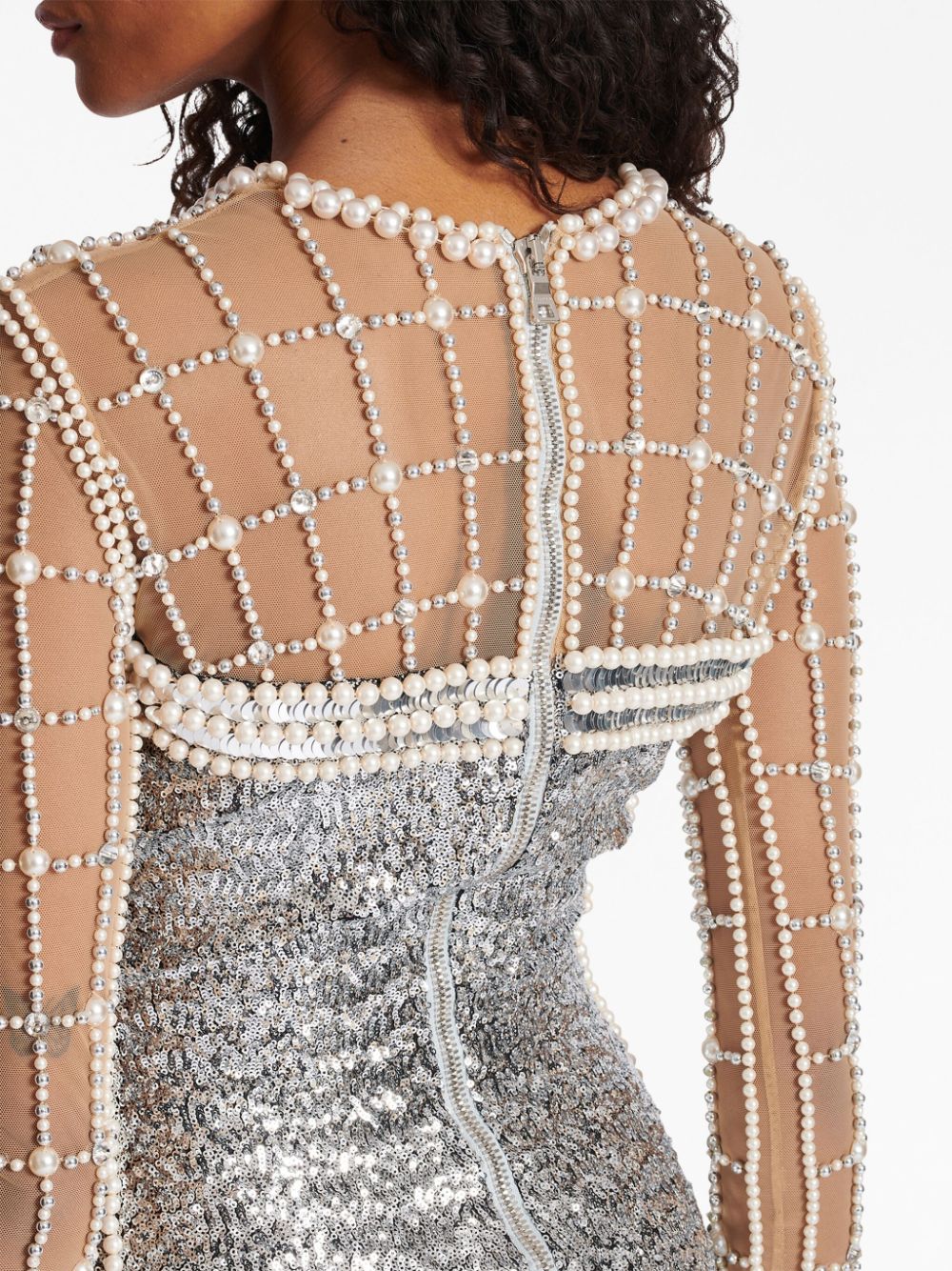 Balmain embellished beaded minidress Women