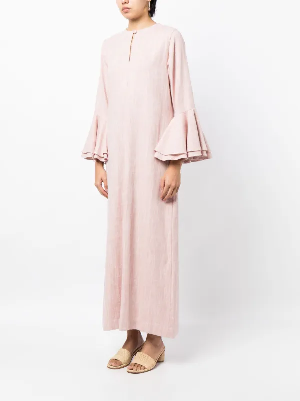 chinese dress ladies Linen Kaftan Dress – SELVÁGE