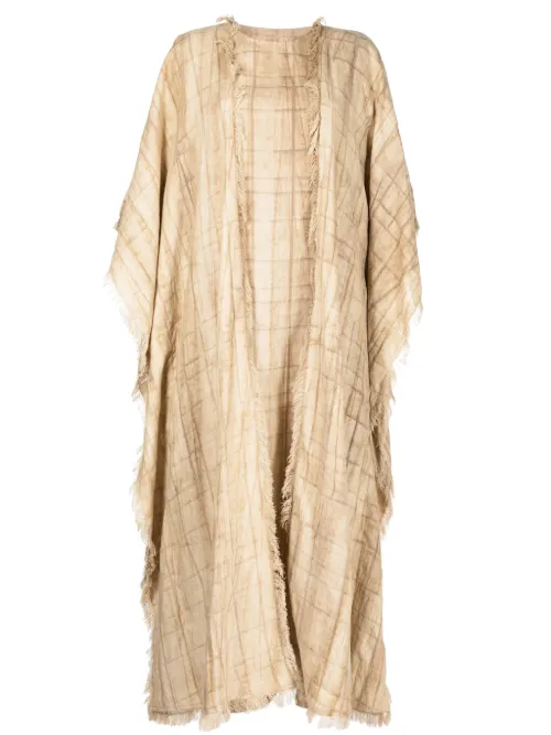 Bambah robe-caftan en lin - Marron - Bambah - Modalova