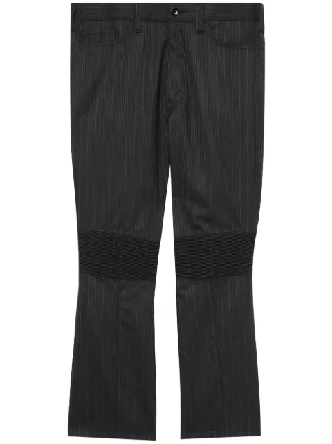 Junya Watanabe MAN pantalones capri con panel fruncido