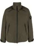 Stone Island Compass-motif zip-up windbreaker - Green