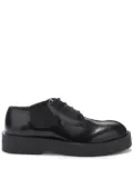 Jil Sander chunky-sole leather Derby shoes - Black