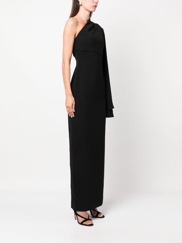 One shoulder long clearance dress