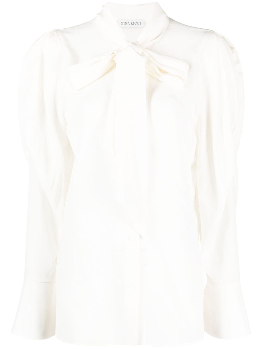 Nina Ricci silk crêpe de chine blouse - Bianco