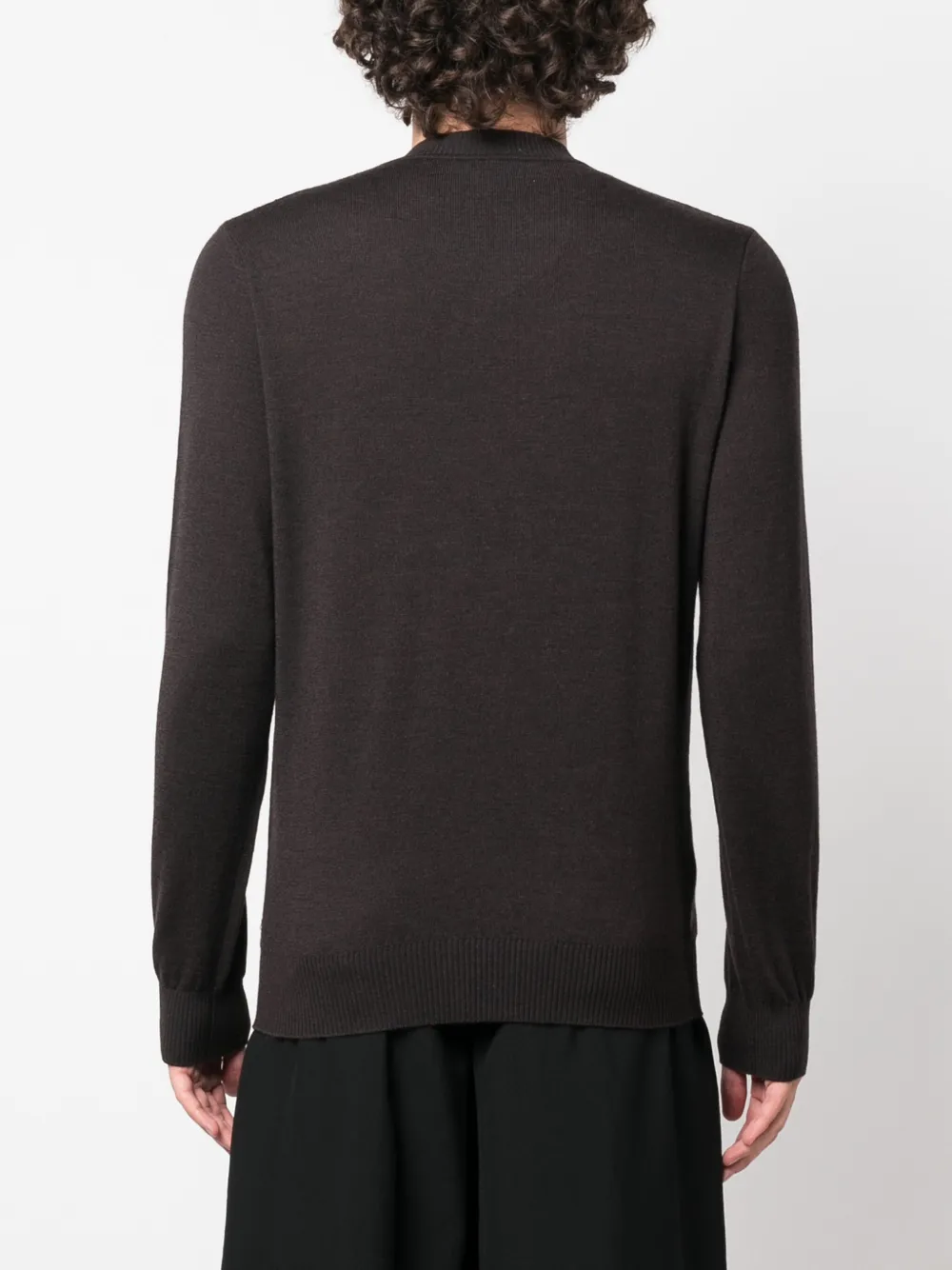 Fendi monogramjacquard crewneck Wool Jumper Farfetch