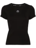 Marine Serre Crescent Moon organic-cotton T-shirt - Black