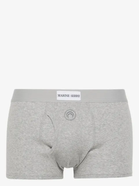 Marine Serre boxer à logo Crescent Moon brodé