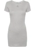 Marine Serre organic-cotton T-shirt dress - Grey